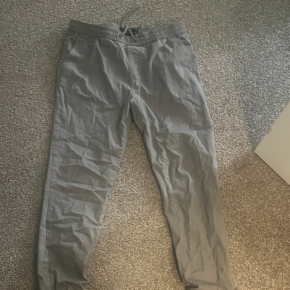 Forever 21 Men's Gray Drawstring Chinos